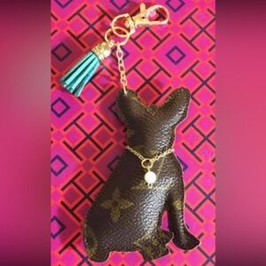 Frenchie purse charm